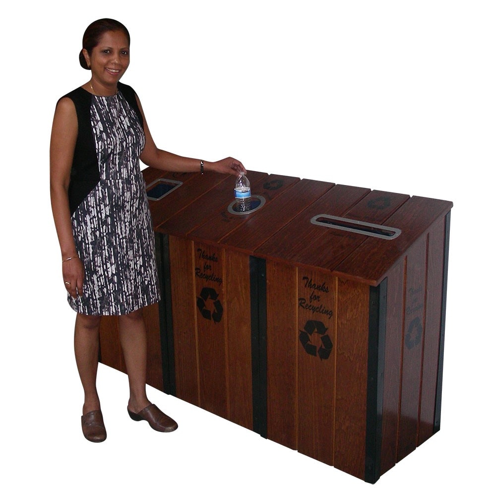 The Heritage Series™ - Mahogany - 3-Bin Station - Image 6