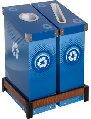 Slimcycle™ 2 Bin Blue Station