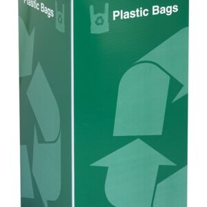 Green A-Bin™ 40 Gallon Plastic Bag Recycling Bin