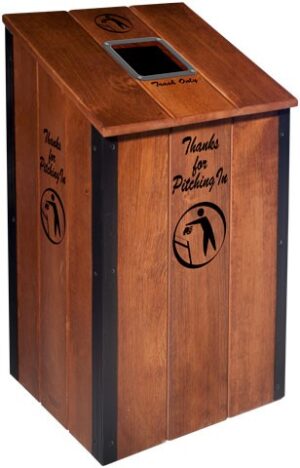 The Heritage™  Wood Recycling Bin