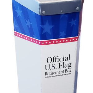 Hexcycle® IV Official U.S. Flag Disposal Bin