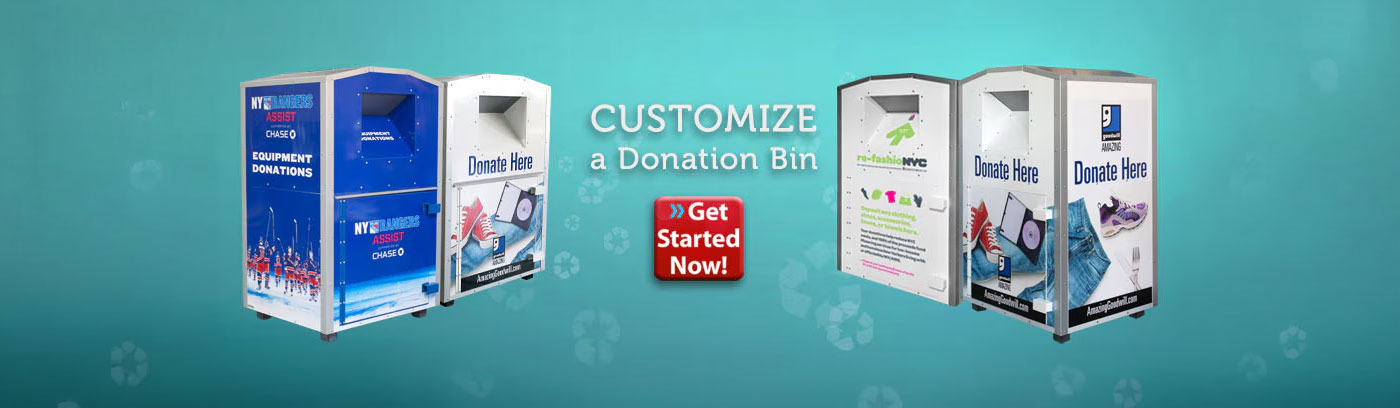 Customize a Megabin® — large-format bins branded for Trihydro, D.A.R.E., Save-A-Lot, Ford and more